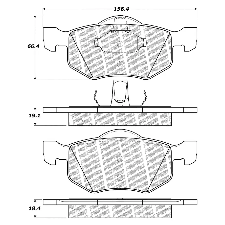 Pastillas Freno Ford Escape (Kuga) 2001-2007 Delantero 1