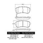 Pastillas Freno Kia Cerato, K3 2008-2013 Trasero 1