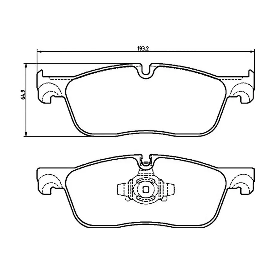 Pastillas Freno Jaguar XF 2015-2024 Delantero 1