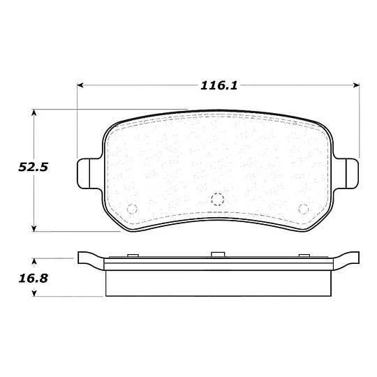 Pastillas Freno Chrysler Voyager / Grand Voyager 2008-2019 Trasero