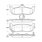 Pastillas Freno Infiniti QX80 2004-2010 Trasero 1