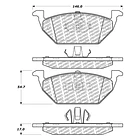 Pastillas Freno Ford Escape (Kuga) 2008-2012 Trasero 2