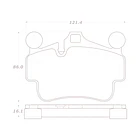 Pastillas Freno Porsche Boxster 2005-2012 Trasero 2