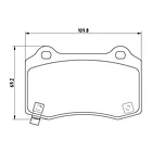 Pastillas Freno Jeep Grand Cherokee 2011-2022 Trasero 2