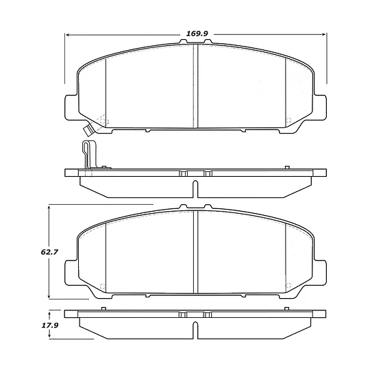 Pastillas Freno Infiniti QX80 2004-2010 Delantero