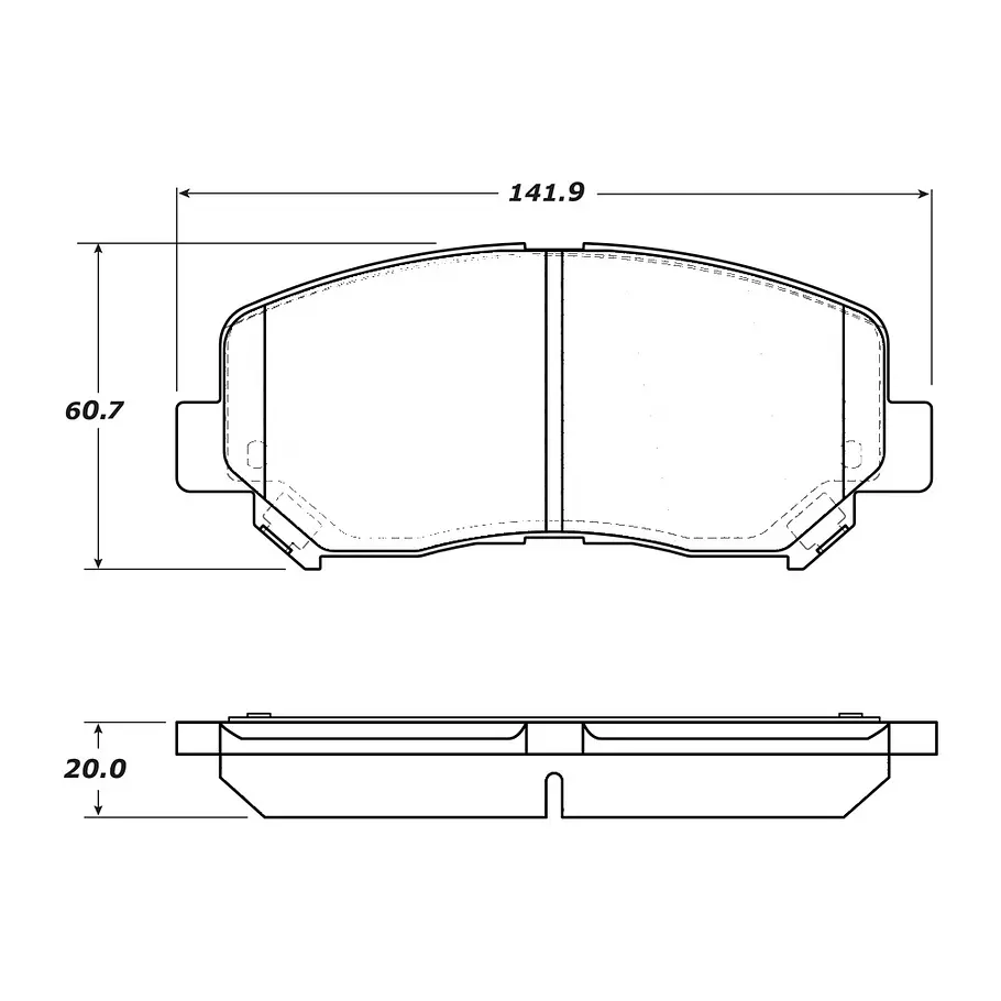 Pastillas Freno Jeep Liberty / New Cherokee 2008-2013 Delantero 1