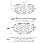 Pastillas Freno Dodge Caravan / Grand Caravan 2008-2020 Trasero 2