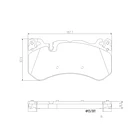 Pastillas Freno Mercedes Benz AMG GT / GT S 2015-2023 Delantero 1