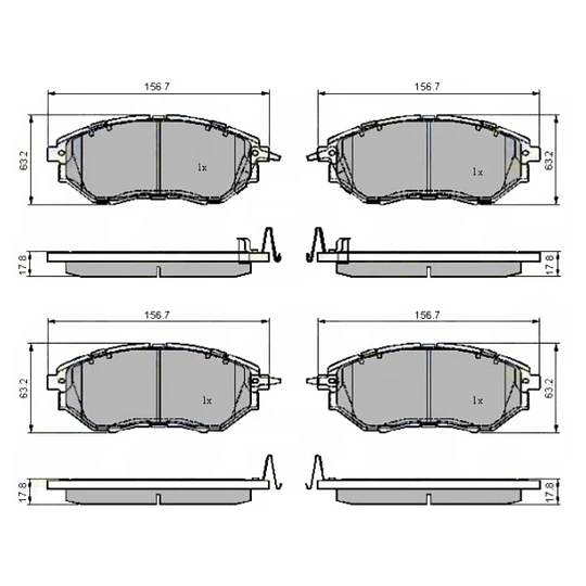 Pastillas Freno Subaru WRX 2015-2021 Delantero