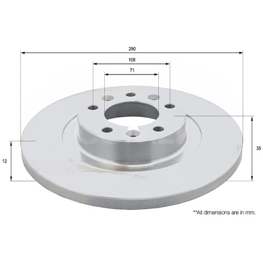 Disco Freno Peugeot 508 2010-2025 Trasero