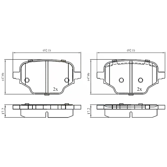 Pastillas Freno Citroën Berlingo 2019-2026 Trasero