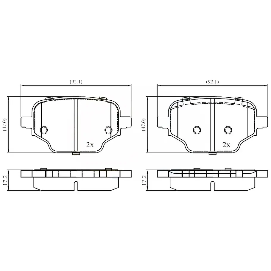 Pastillas Freno Citroën Berlingo 2019-2026 Trasero 