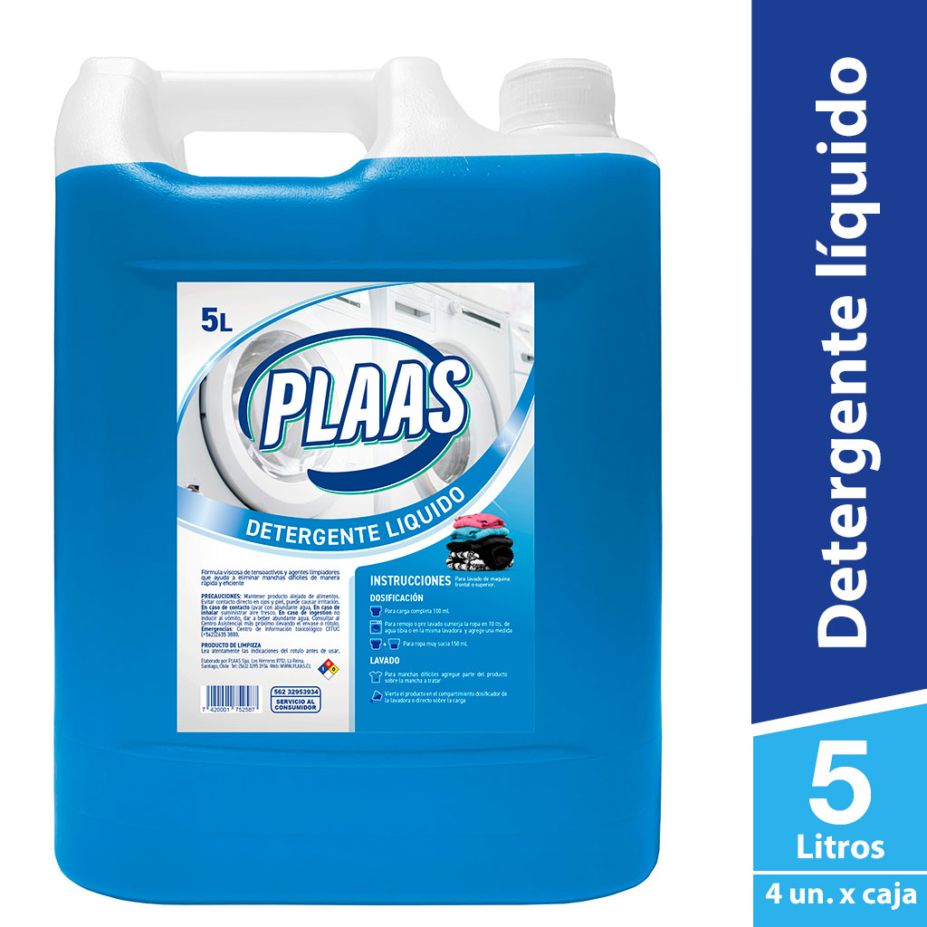 Detergente líquido 5 Lts