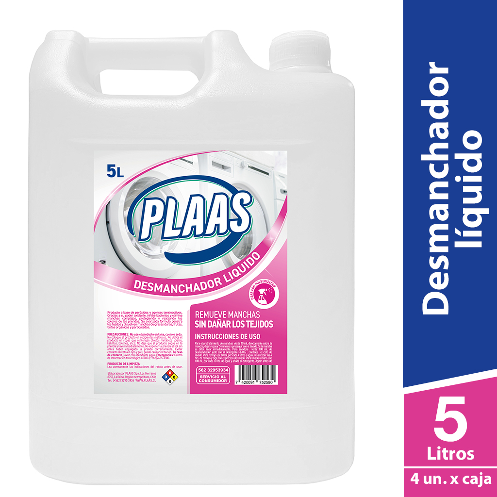 Desmanchador líquido 5 Lts