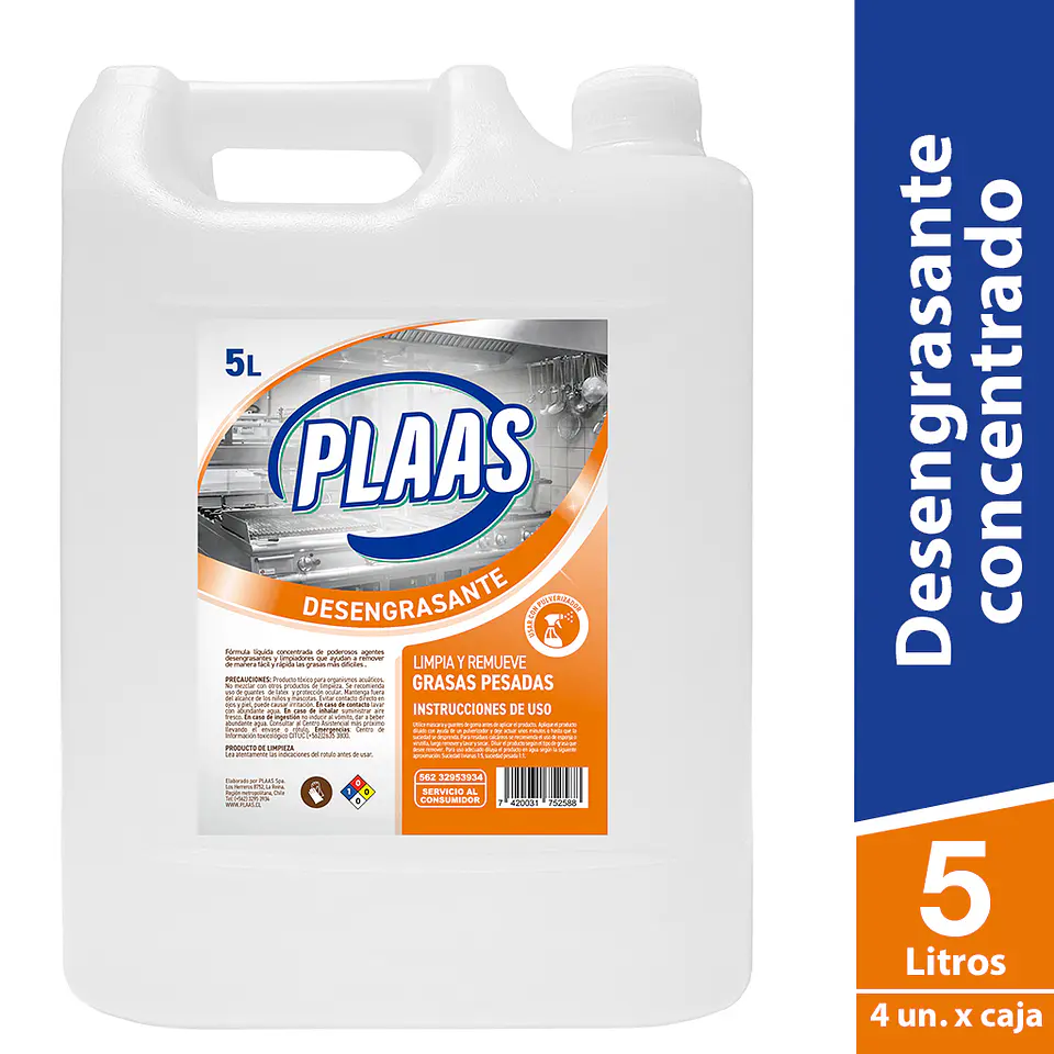 Desengrasante concentrado 5 Lts 1