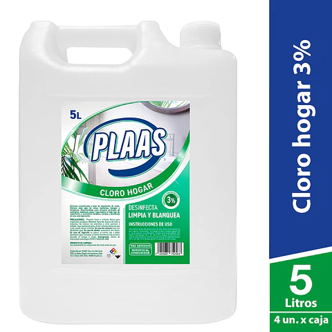 Cloro hogar 5 Lts