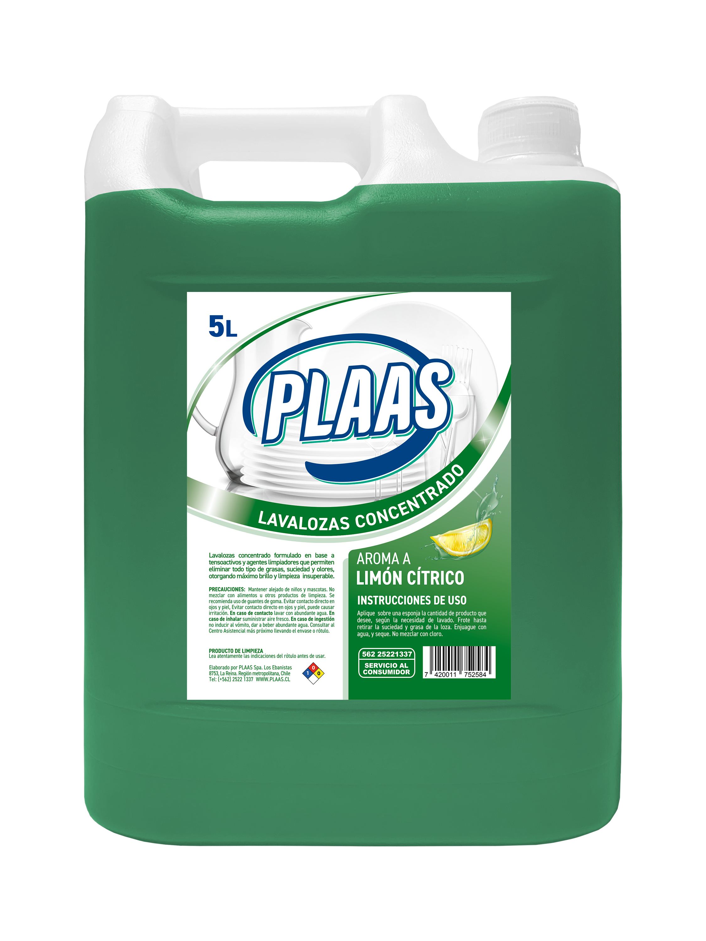 Lavalozas concentrado PLAAS 5L