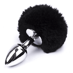 Colita de conejo con Plug Dilatador Anal