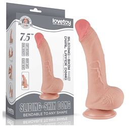 DILDO REALISTA DOBLE CAPA SLIDING - SKIN 7.5