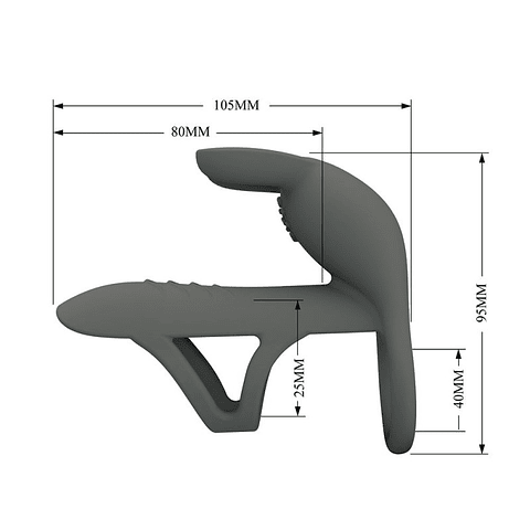 Matty Anillo Vibrador con Funda y carga USB