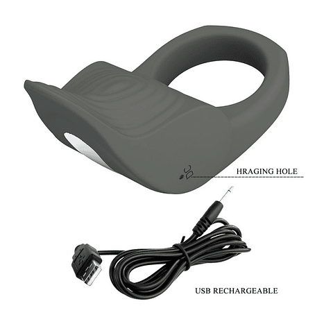 Alto Anillo Vibrador Recargable