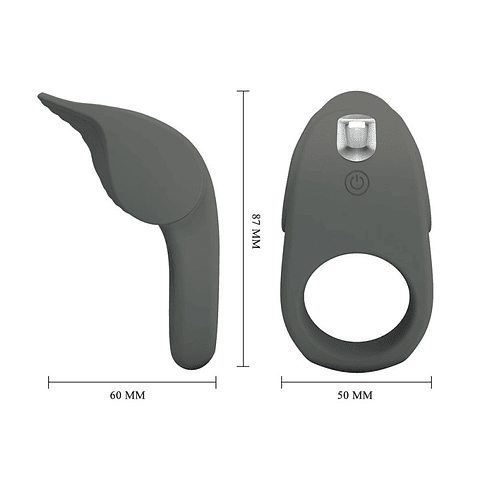 Alto Anillo Vibrador Recargable