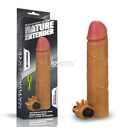 Funda Nature Extender 19 cm con bala vibradora Brown