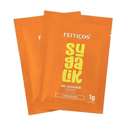 SACHET SUGALIK- SUCCIONADOR LÍQUIDO- ESTIMULANTE CLITORIAL SABOR MANDARINA 1g