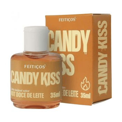  LUBRICANTE COMESTIBLE CANDY KISS - DULCE DE LECHE HOT 35ml