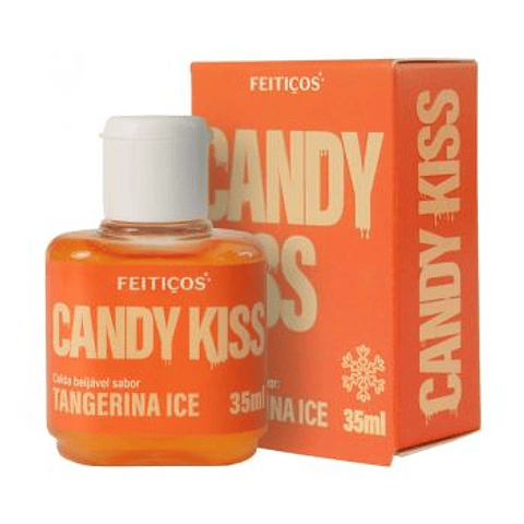 LUBRICANTE COMESTIBLE CANDY KISS - MANDARINA ICE 35ml