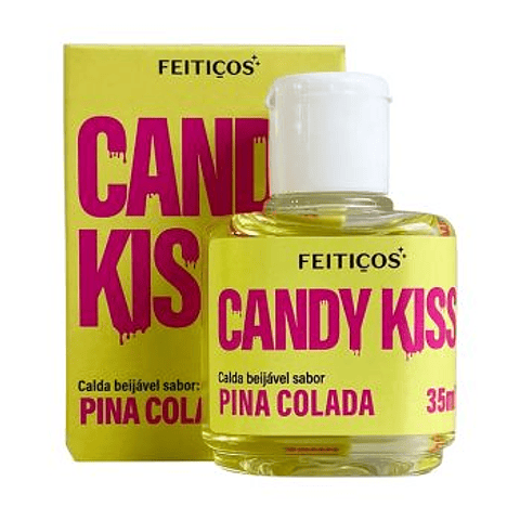 LUBRICANTE COMESTIBLE CANDY KISS - PIÑA COLADA 35ml