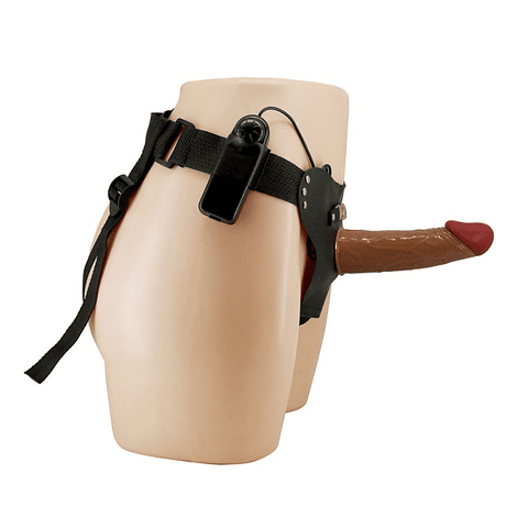 Arnés Unisex con Prótesis Hueca Vibradora "Starks"