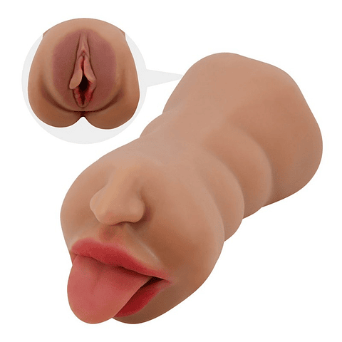 SARAH  MASTURBADOR REALISTA VAGINA-BOCA 