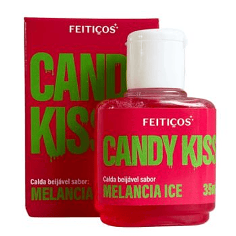 LUBRICANTE COMESTIBLE CANDY KISS ICE - SANDÍA 35 ml