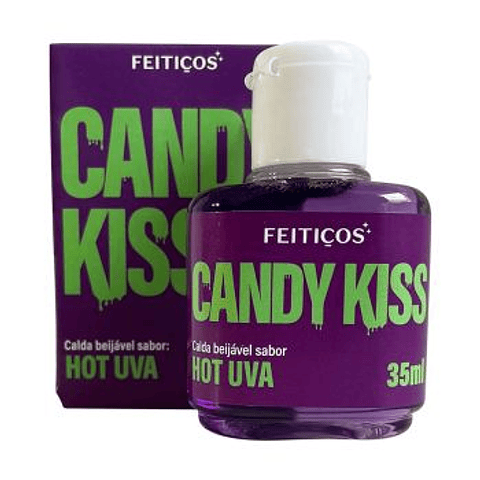 LUBRICANTE COMESTIBLE CANDY KISS HOT - UVA 35 ml
