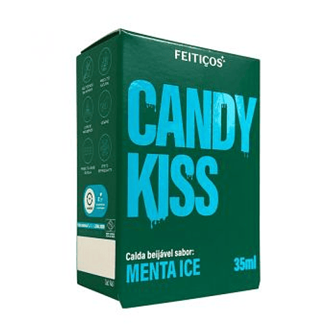 LUBRICANTE COMESTIBLE CANDY KISS - MENTA ICE 35ml