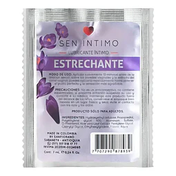 Sachet Lubricante Estrechante  Íntimo Tonificante  7 ML SEN INTIMO