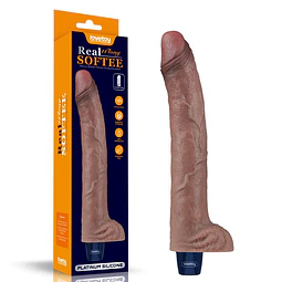 Vibrador Realista Lovetoy con testículos Real Softee USB 
