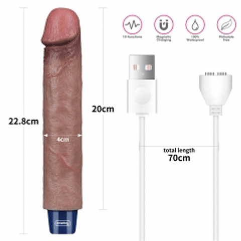 Vibrador Realista Lovetoy  Real Softee USB