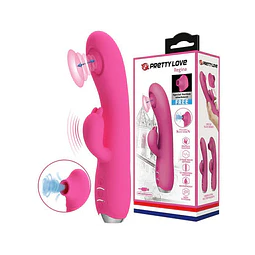 PRETTY LOVE REGINA VIBRADOR SUCCIONADOR TRIPLE FUNCION 
