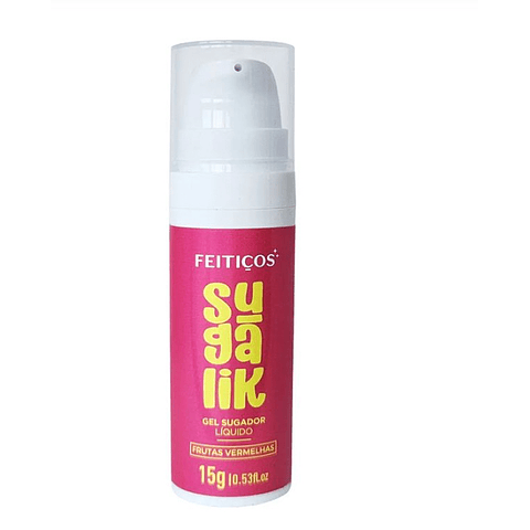 SUGALIK-  SUCCIONADOR LÍQUIDO-ESTIMULANTE CLITORIAL SABOR  FRUTOS ROJOS 15g