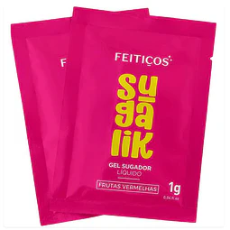 SACHET SUGALIK- SUCCIONADOR LÍQUIDO ESTIMULANTE CLITORIAL SABOR - FRUTOS ROJOS 1g