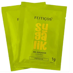 SACHET SUGALIK- SUCCIONADOR LÍQUIDO- ESTIMULANTE CLITORIAL SABOR PISTACHO 1g