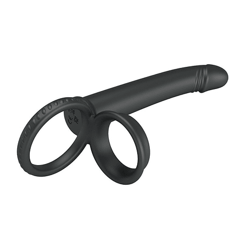 Moses Anillo con Dildo para Doble Penetración