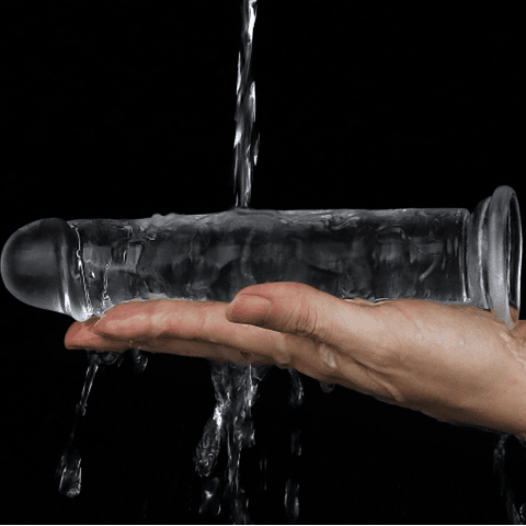 Consolador transparente impecable de 7.0''