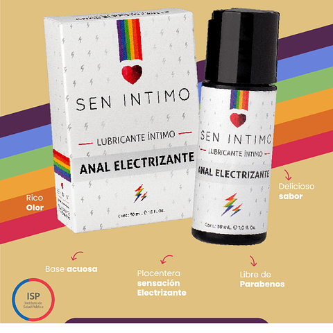 Lubricante estimulante Anal Íntimo Electrizante - A Base de Agua 30ml