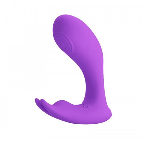 Idabelle Vibrador Dual con Control Remoto - Morado