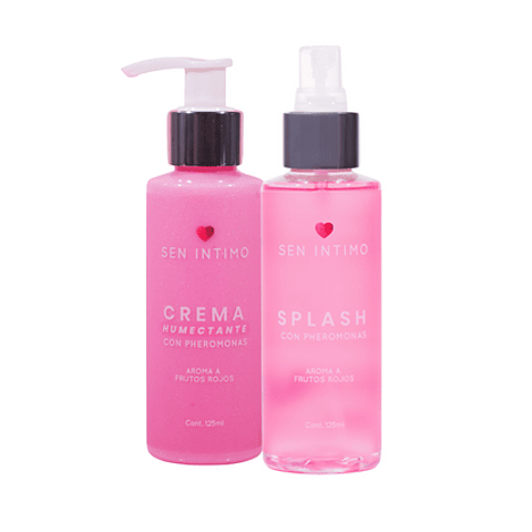 Pack Feromona Crema corporal + Splash frutos rojos Bolsa de REGALO