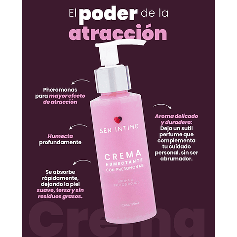 Pack Feromona Crema corporal + Splash frutos rojos Bolsa de REGALO