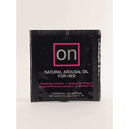 Sachet ON Arousal OIL HOT  aceite estimulante para ella